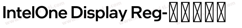 IntelOne Display Reg字体转换